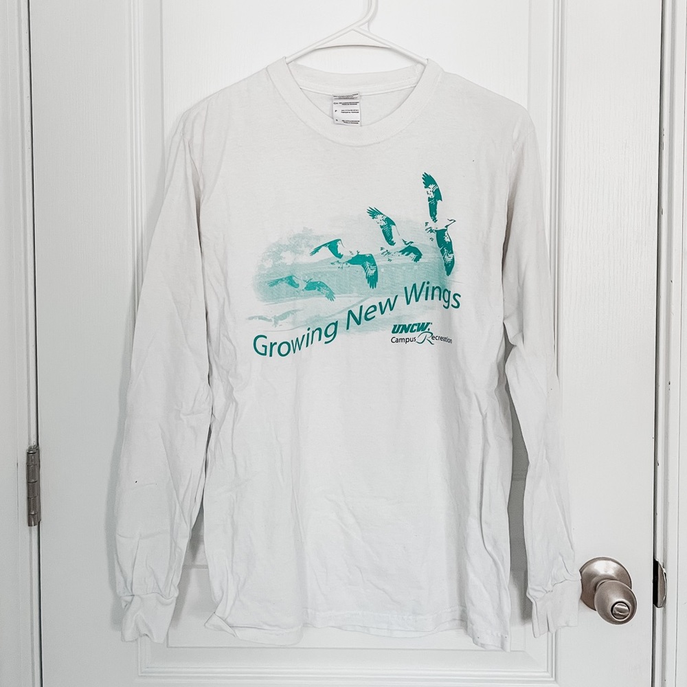 UNCW Student Recreation 2013 Grand Opening White Long Sleeve Shirt